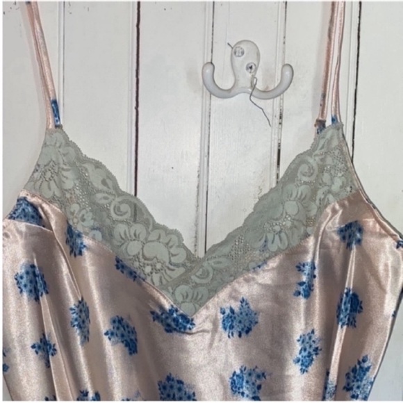 Free People HAH Let It Slip Dress Ditsy Floral French Blue Pink Size M - Picture 5 of 9